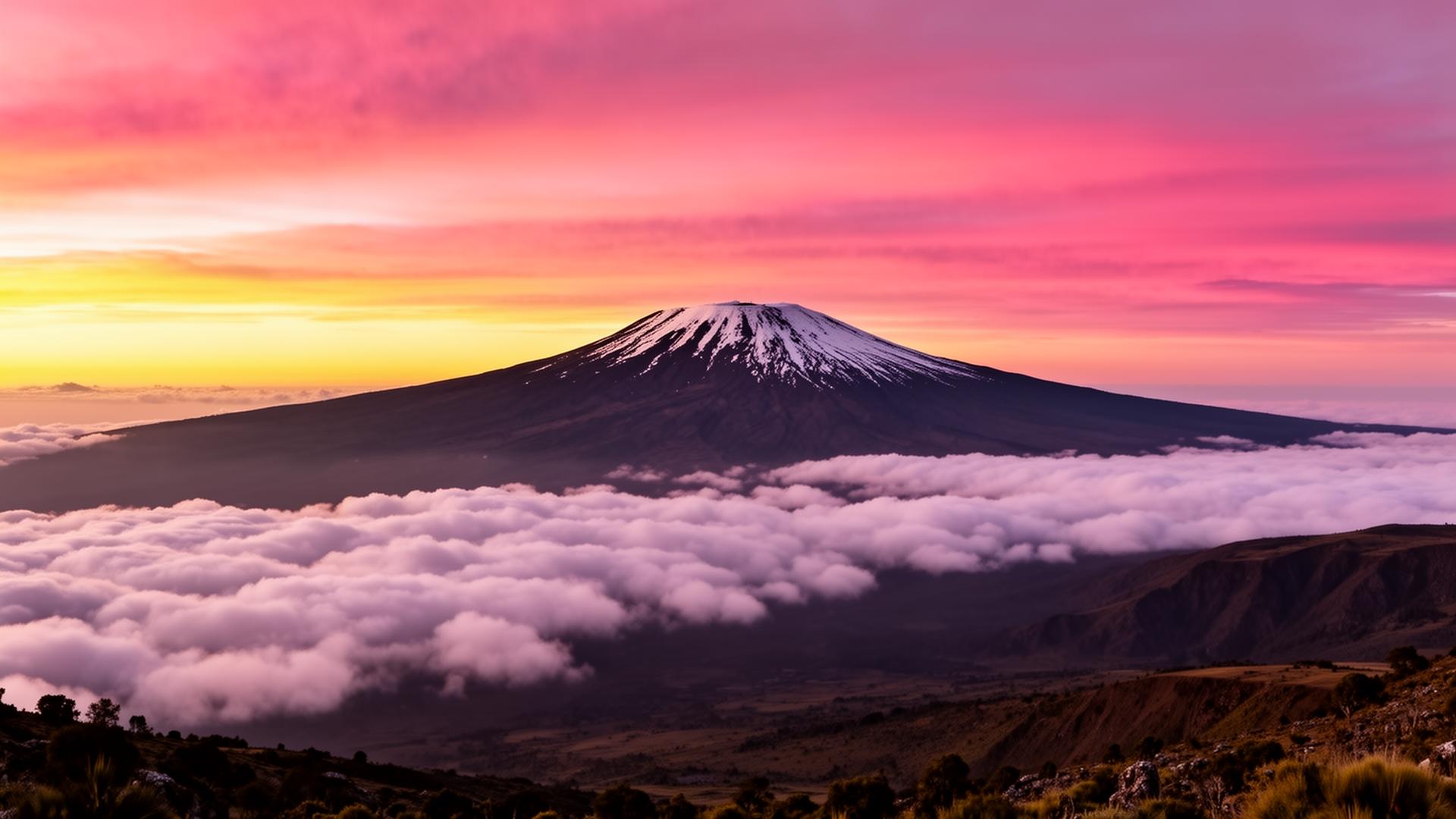 Mount Kilimanjaro at dawn